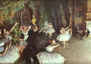 Edgar Degas Rehearsal on the Stage Spain oil painting artist